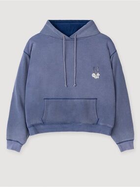 BASKETCASE GALLERY CHARMS THERMAL LINED SWEATSHIRT NAVY BLUE - L